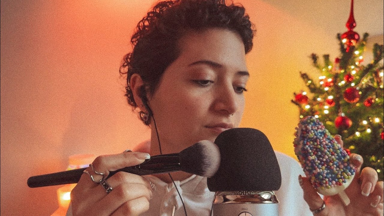 First asmr video in english! (whispering, brushing, tapping) ✨