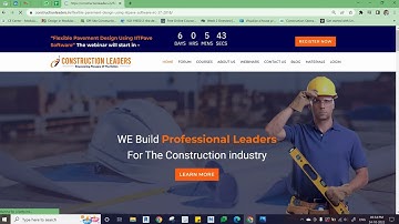 Flexible Pavement Design Using IITPave Software Webinar by Construction Leaders | Naveenkumar N