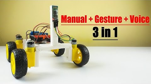 How to make a DIY Gesture, Manual, and Voice control car using Arduino at home