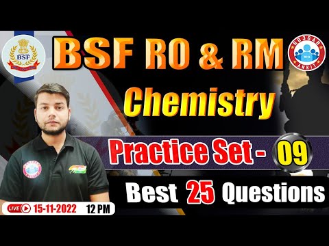 BSF Head Constable Chemistry | BSF HCM (RO & RM) Chemistry Practice Set #9 | BSF RO RM Chemistry