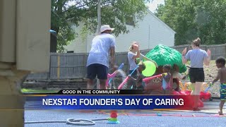 FOX 16 News crew members spending time volunteering for Founder's Day of Caring