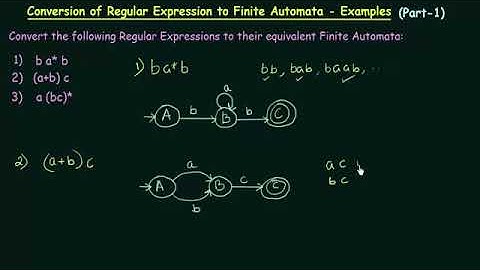 55Conversion of Regular Expression to Finite Automata   Examples Part 1 62JAy4oH6lU