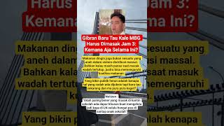 Gibran Baru Tahu Kalau MBG Harus Dimasak Jam 3 Pagi #gibran #mbg #shortvideo