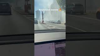 Brand in Neuhausen, zum Glück Feuer wurde gelöscht #neuhausen #munich #donnersbergerbruecke #brennt