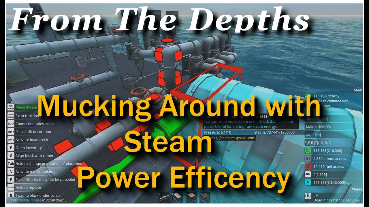 From The Depths Steam Engines Make My Ships Move Youtube