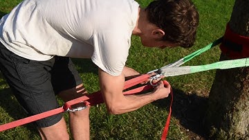 How to set-up a Primitive Slackline with Carabiners