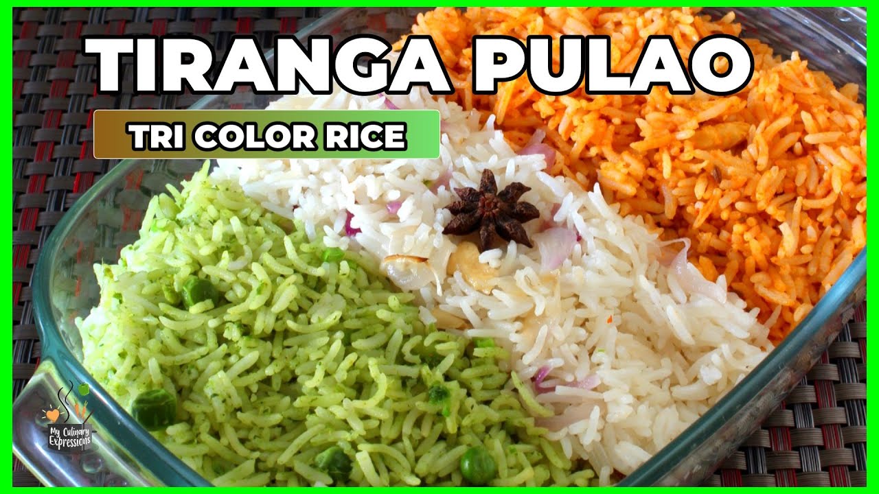 TIRANGA PULAO RECIPE | TRI COLOR RICE FOR REPUBLIC DAY  | Easy Veg Pulao