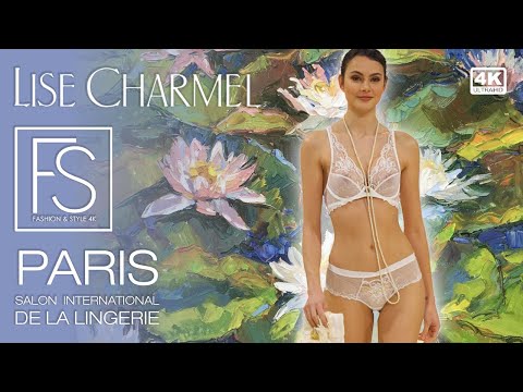 LISE CHARMEL Couture Lingerie Paris 2023 4K UHD EXCLUSIVE INTERVIEW Full Fashion Show Bikini Models.