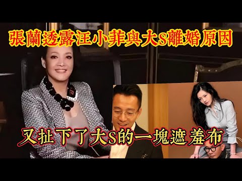 張蘭透露汪小菲與大S離婚原因，又扯下了大S的一塊遮羞佈｜娱乐矿场 大S 徐熙媛 馬筱梅 汪小菲 小S 徐熙娣 張蘭 具俊曄 汪希玥 汪希箖