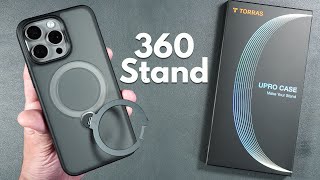 One of the COOLEST kickstand cases for iPhone 15 Pro Max - Torras OStand 360 Spin