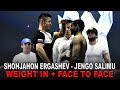 Shohjahon Ergashev - Jengo Salimu (weight in + face to face)