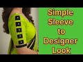 Beautiful Blouse Sleeve Design Cutting &amp; Stitching | Easy Designer Sleeve Tutorial | Jyoti Pandey |