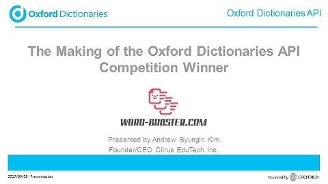 Word Booster   the making of the Oxford Dictionaries API competition winner 1