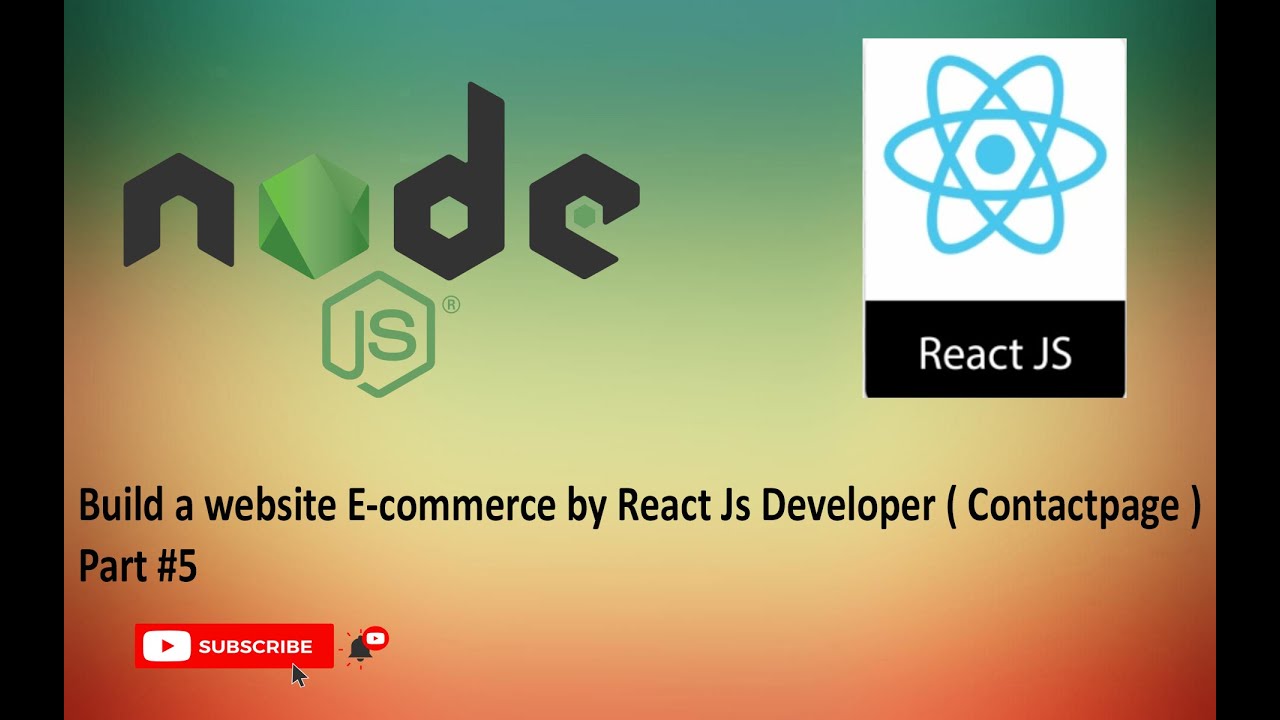 Build a website E-commerce by React Js Developer ( Contact Page ) Part