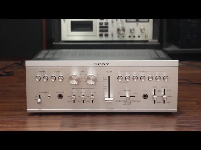 Sony TA-1150 Integrated Amplifier | Demo Test - YouTube