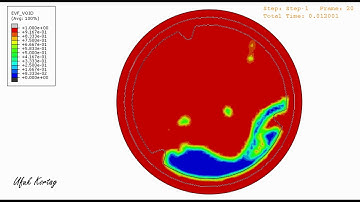 CEL (Coupled Eulerian-Lagrangian) Simulation in ABAQUS