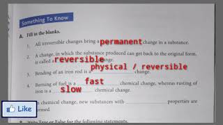 DAV Class - 6 CH-5  Changes Around Us My Living World Science  Part- 5 Book Exercises