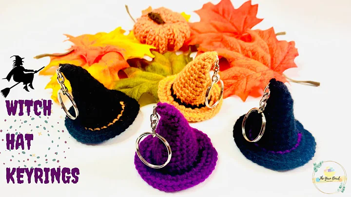 How to Make Crochet Witch Hat Keyrings