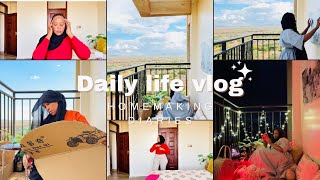 Life in Kenya ~creating a puff table from scratch | home making | balcony tour |healing my soul 