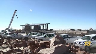 Behind the scenes: Summit House on Pikes Peak about halfway done