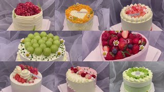 20款淡奶油蛋糕装饰视频合集(三20 whipped cream cake decoration compilation