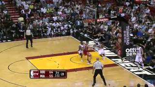 LeBron James SICK Chase-Down Block on Courtney Lee in HD (Heat vs. Rockets, April 22, 2012)