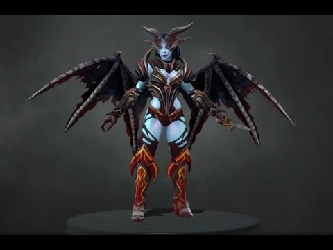 Dota 2 The Arch Temptress Queen Of Pain Set Preview Youtube