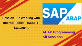Session 157 Working with Internal Tables INSERT Statement