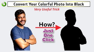 Convert Colorful Photo into Black | Corel Designs | Tips and Tricks #tricks