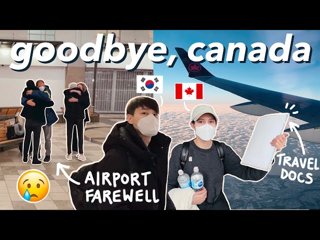 Saying Goodbye...🇨🇦✈️🇰🇷Canada to Korea - Can We Even Make it Back? | International Couple Struggles class=