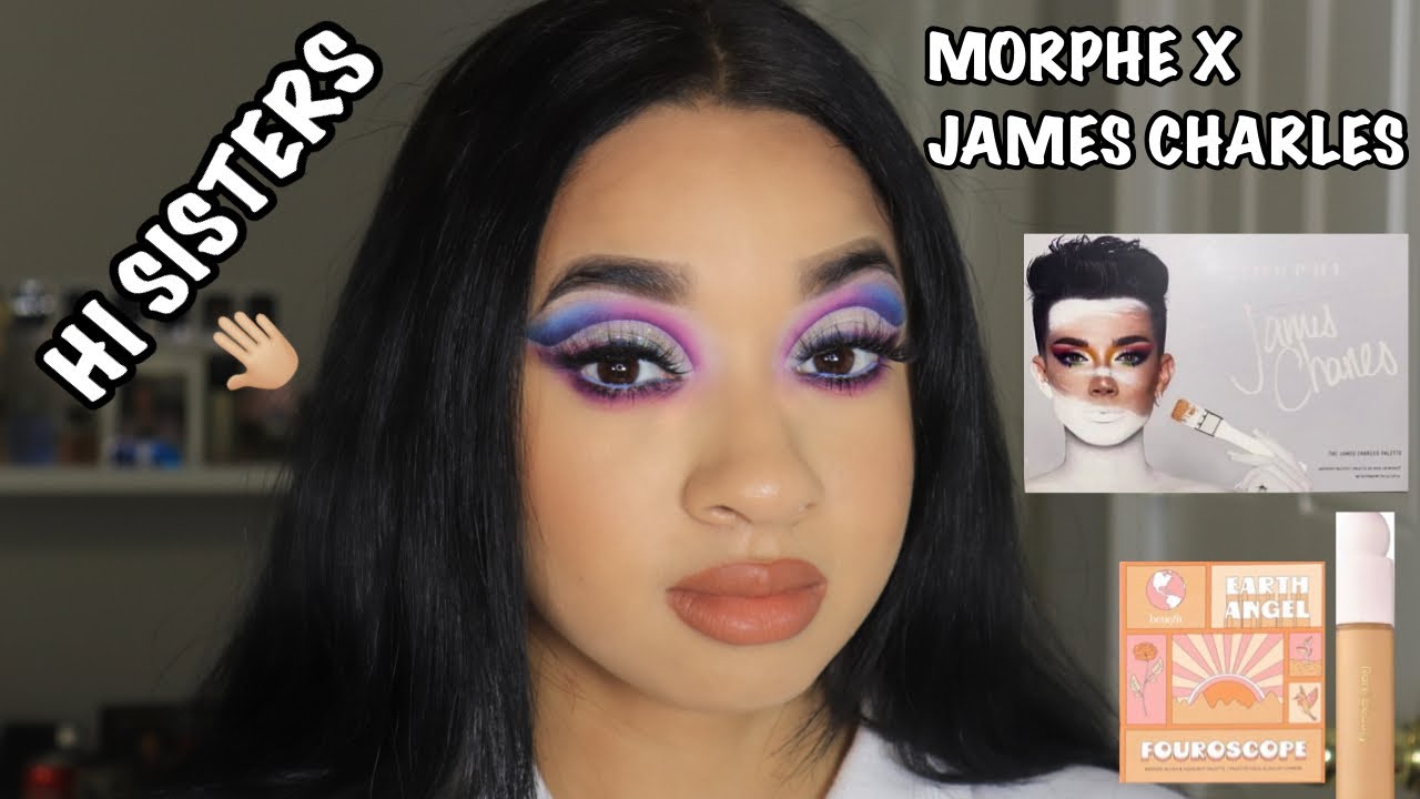 JAMES CHARLES X MORPHE BRUSHES MAKEUP TUTORIAL FT FULL CUT CREASE 2021