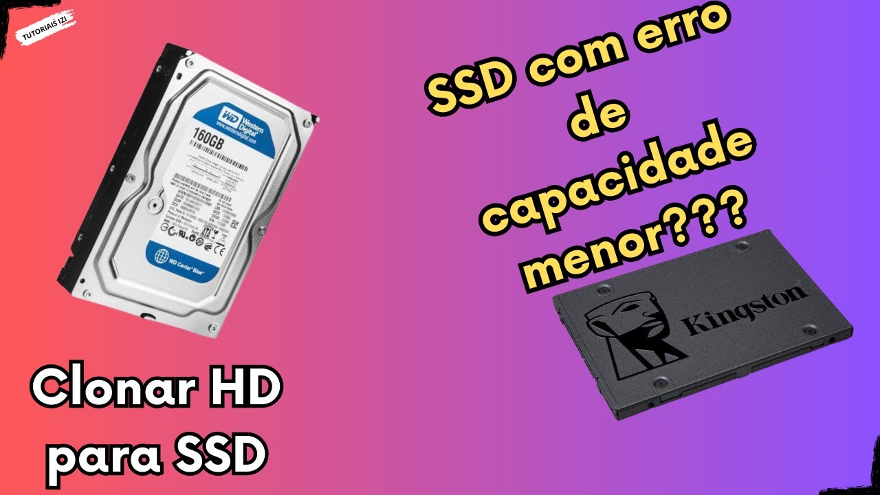 Como clonar HD para SSD com capacidade menor! Sem Erros - YouTube