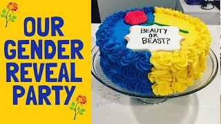 THE BEST GENDER REVEAL PARTY! DIY BEAUTY \& THE BEAST!