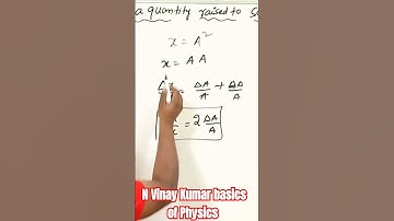 combination of Errors. Error in a quantity raised to power