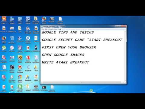 GOOGLE SEARCH TIPS AND TRICKS (How to find google secret game with secret code"ATARI BREAKOUT").