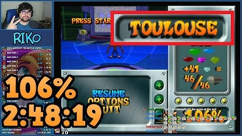 Crash Bandicoot: The Wrath of Cortex - 106% Speedrun in 2:48:19