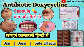 Doxycycline Capsule Ip 100mg || कील-मुहांसे की असरदार दवा || Antibiotic Doxycycline 100mg capsule