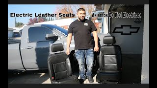 HOW TO INSTALLING POWER LEATHER SEATS ON A SILVERAO!