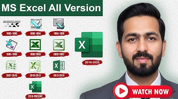 Ali Dot | 📘 Microsoft Excel All Versions List | Excel History & Evolution (1985–2025)