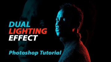 Dual Lighting  Effect Photoshop Tutorial