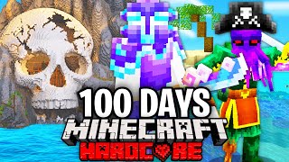 I Survived 100 Days in a TROPICAL OCEAN in Hardcore Minecraft...