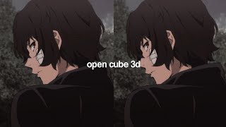 tutorial ~; open cube 3d on alight motion