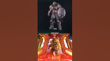 Doom Skins in Doom The Dark Ages or Doom Eternal Compare #shorts #doom
