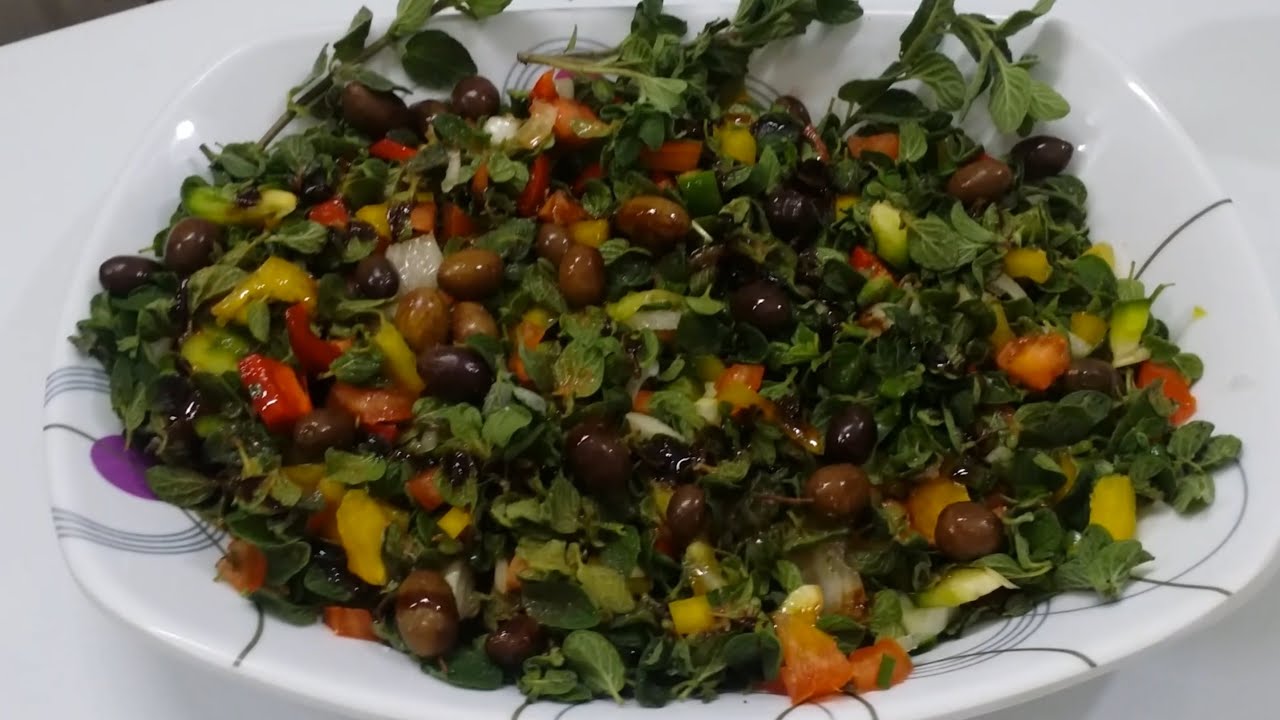 سلطة الزعتر الأخضر بطريقة مميزة ولذيذة