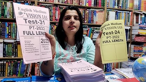 Vision IAS Test Series 2022 PT | Test For UPSC CSE Prelims 2022