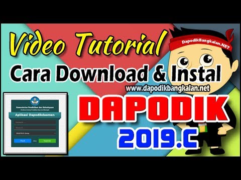 Cara Download dan Instal aplikasi Dapodik 2019 C
