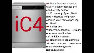 🔧 AEG Dishwasher Error iC4 – How to Fix | Water Hardness Sensor Fault | EN, HU, DE, RU | Help4Error