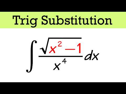 Integral Of Sqrt(x^2-1)/x^4 With Trig Substitution
