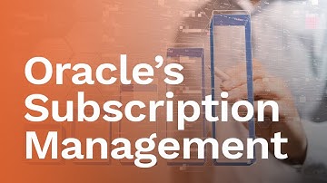 [Blog] A Peek into Oracle’s Subscription Management