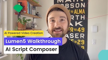 Lumen5 Walkthrough: AI Script Composer